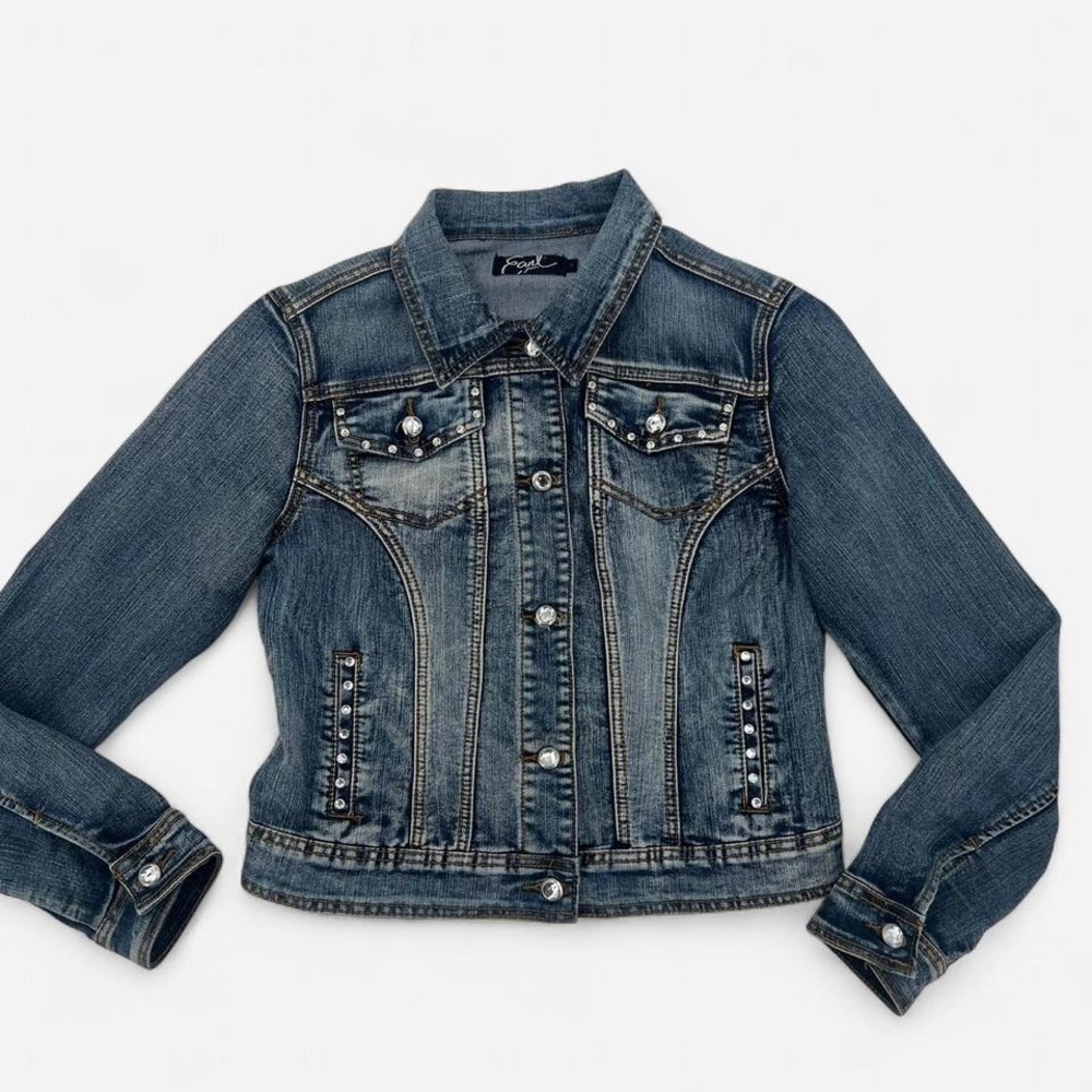 Y2K Bling‎ Jean Jacket by Earl Jean